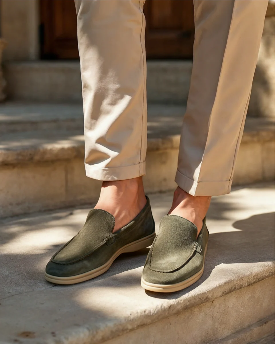 Mocassins en daim de qualité supérieure