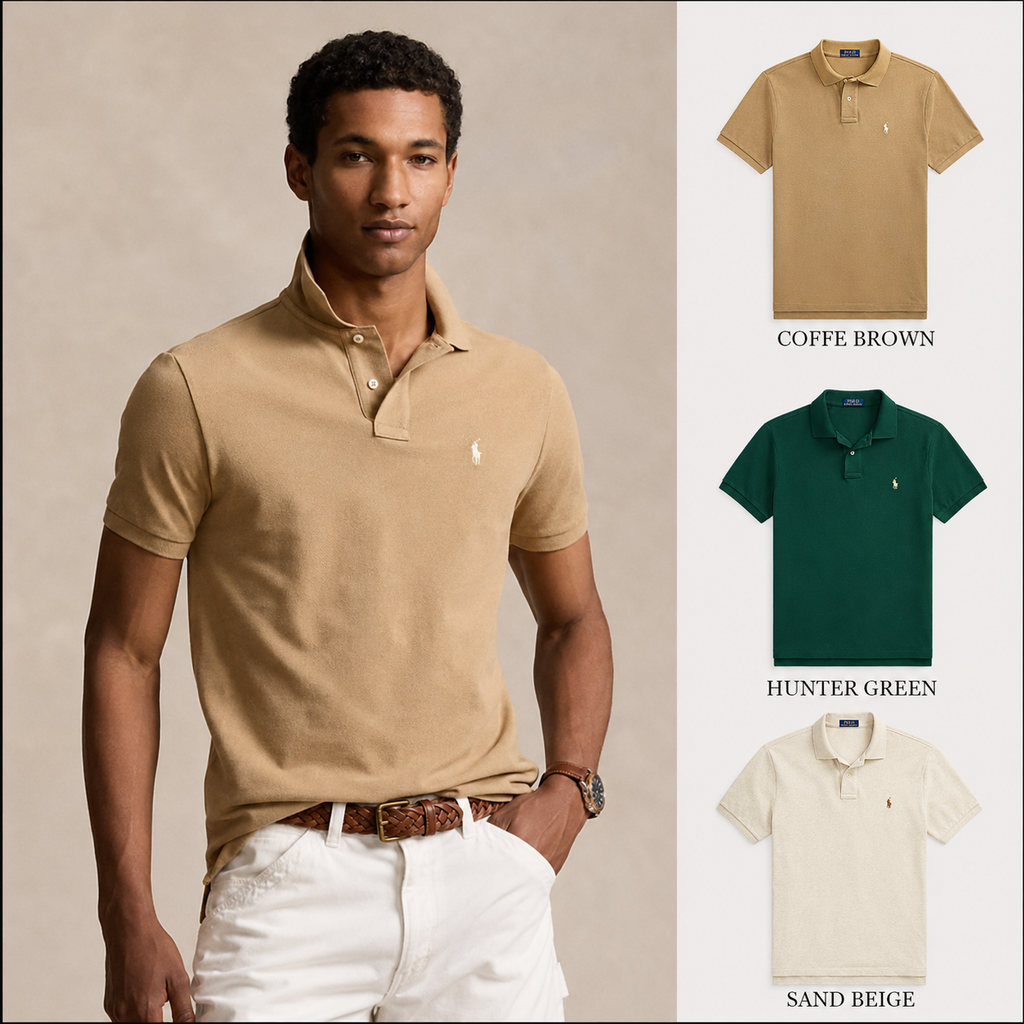ACHETEZ-EN 1, RECEVEZ-EN 3 - POLO EN MAILLE SLIM FIT EMBLÉMATIQUE RALPH LAUREN