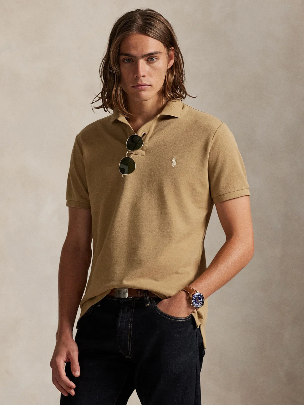 ACHETEZ-EN 1, RECEVEZ-EN 3 - POLO EN MAILLE SLIM FIT EMBLÉMATIQUE RALPH LAUREN