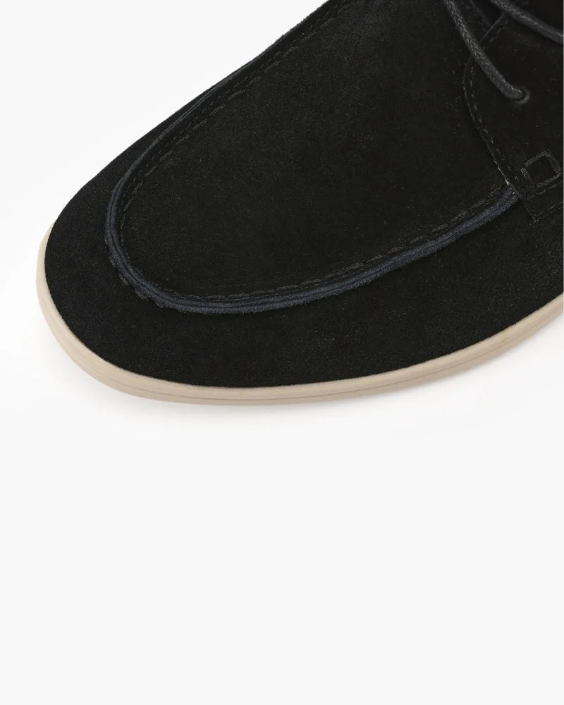 Chaussures à lacets en daim haut de gamme